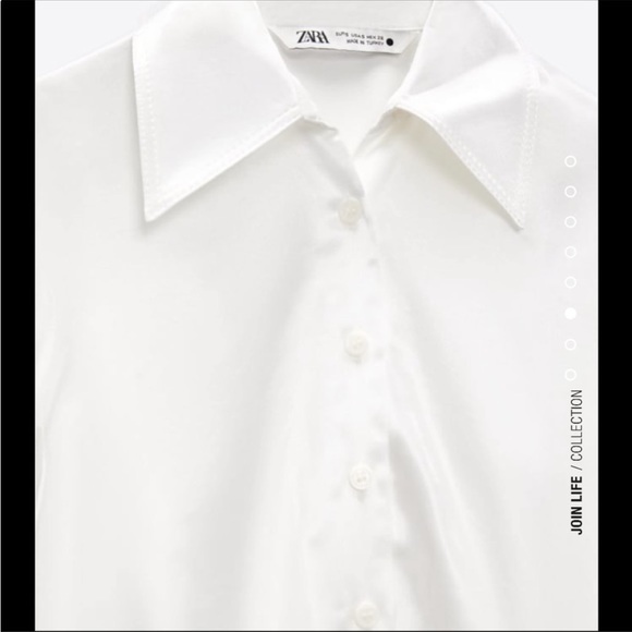 Zara draped satin effect dress - Picture 6 of 8